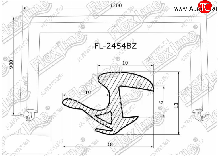 2 599 р. Молдинг лобового стекла FlexLine Toyota Prius XW20 дорестайлинг (2003-2005)  с доставкой в г. Майкоп