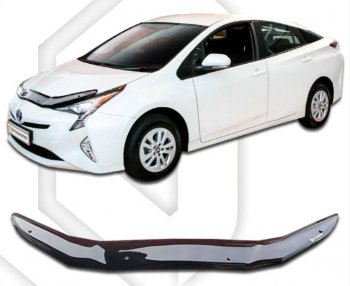 Дефлектор капота CA-Plastiс Toyota Prius XW50 рестайлинг (2018-2025)