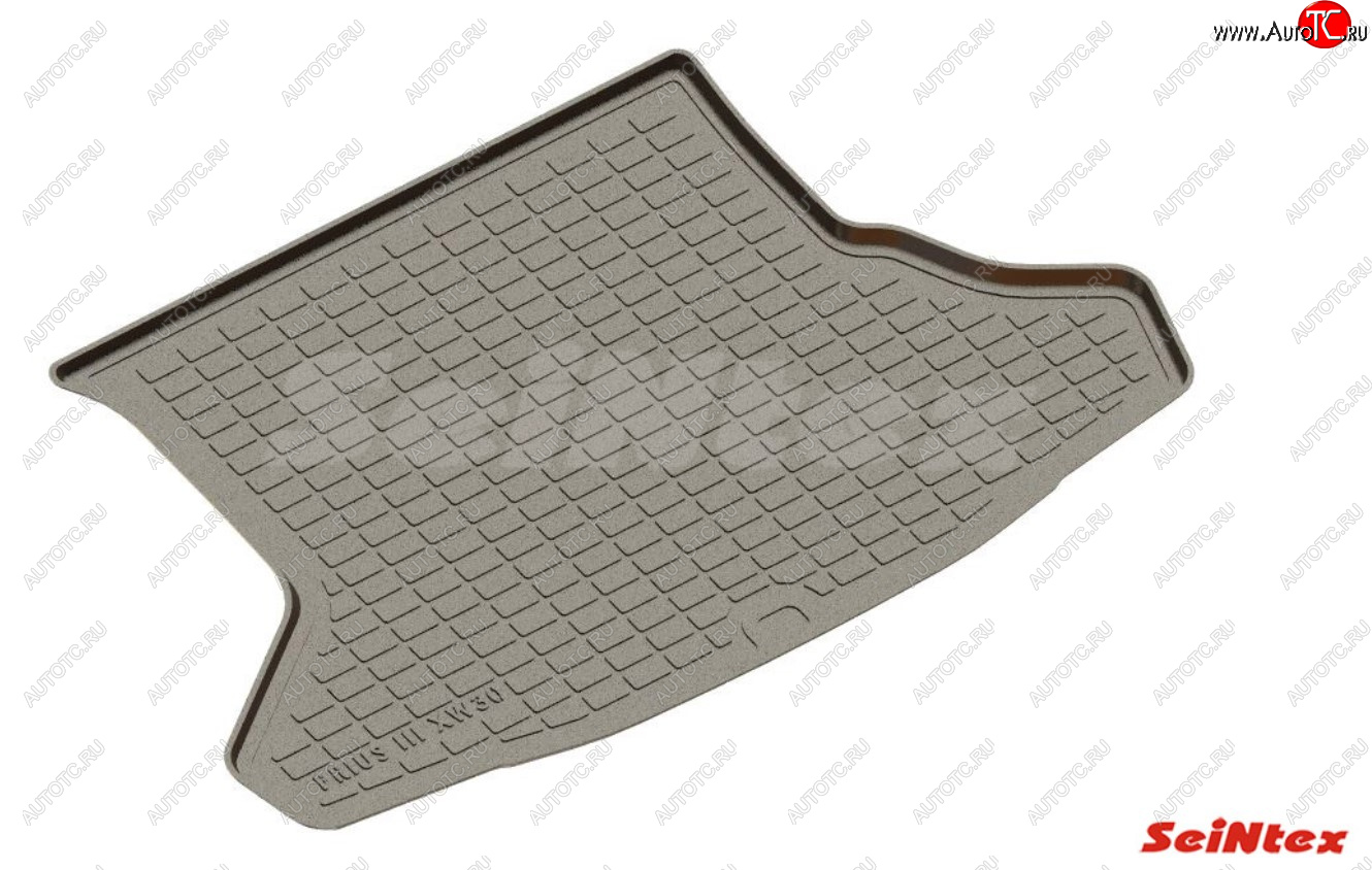 1 669 р. Коврик в багажник SeiNtex (полимерный)  Toyota Prius  Alfa лифтбек (2011-2015) рестайлинг (Цвет: черный)  с доставкой в г. Майкоп
