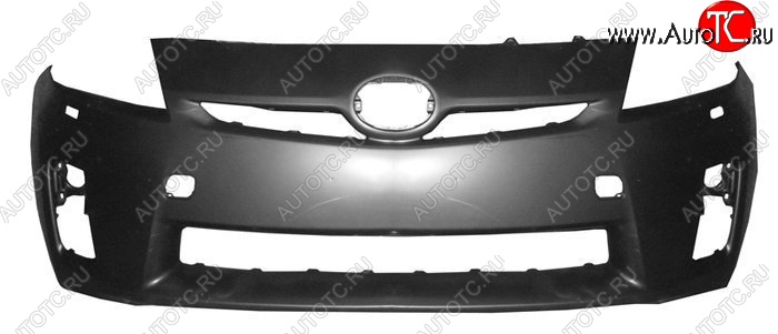 4 199 р. Бампер передний (с отверстиями под омыватель) SAT  Toyota Prius  XW30 (2009-2011) дорестайлинг (Неокрашенный)  с доставкой в г. Майкоп