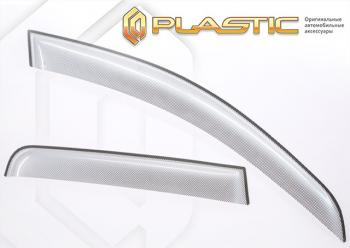 Дефлектора окон CA-Plastic Toyota Raize A210A,A202A,A200A,A201A (2019-2025) (серия Шелкография серебро)