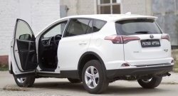 1 399 р. Накладки на порожки автомобиля RA Toyota RAV4 XA40 5 дв. рестайлинг (2015-2019) (Комплект (4 шт.))  с доставкой в г. Майкоп. Увеличить фотографию 2
