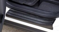 1 399 р. Накладки на порожки автомобиля RA Toyota RAV4 XA40 5 дв. рестайлинг (2015-2019) (Комплект (4 шт.))  с доставкой в г. Майкоп. Увеличить фотографию 3