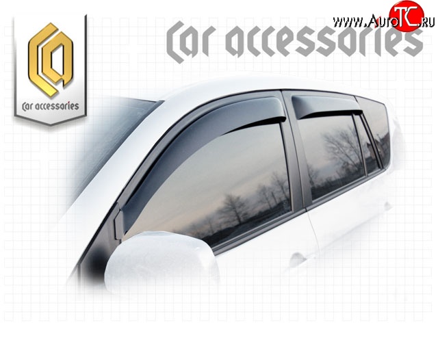 1 999 р. Комплект дефлекторов окон CA-Plastic Toyota RAV4 XA305 5 дв. дорестайлинг (2005-2009) (Classic полупрозрачный, Без хром.молдинга, Крепление скотч)  с доставкой в г. Майкоп