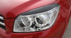 599 р. Реснички RA на фары Toyota RAV4 XA305 5 дв. дорестайлинг (2005-2009) (Неокрашенные)  с доставкой в г. Майкоп. Увеличить фотографию 2