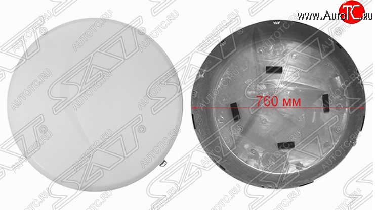 15 549 р. Колпак запасного колеса SAT (внешняя часть, R17)  Toyota RAV4 ( XA30,  XA305) (2003-2013) 5 дв. удлиненный дорестайлинг, 5 дв. дорестайлинг, 5 дв. 1-ый рестайлинг, 5 дв. удлиненный 1-ый рестайлинг, 5 дв. 2-ой рестайлинг, 5 дв. удлиненный 2-ой рестайлинг (Неокрашенный)  с доставкой в г. Майкоп