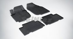 Износостойкие коврики в салон с рисунком Сетка SeiNtex Premium 4 шт. (резина) Toyota RAV4  XA305 (2005-2009) 5 дв. дорестайлинг