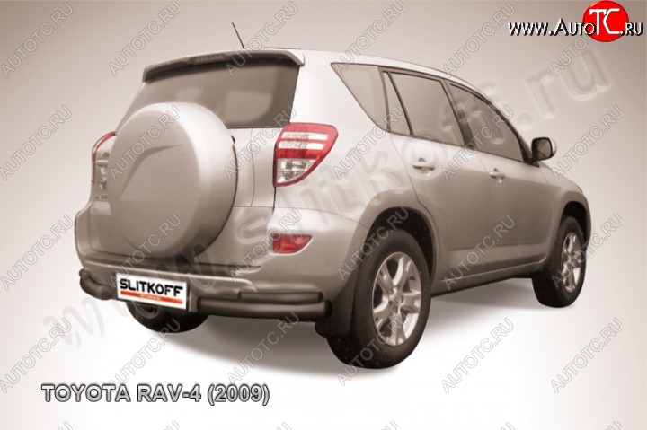 7 399 р. Уголки d76+d42 двойные  Toyota RAV4  XA30 (2008-2010) 5 дв. 1-ый рестайлинг (Цвет: серебристый)  с доставкой в г. Майкоп