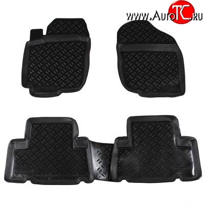 1 689 р. Комплект ковриков в салон Aileron 4 шт. (полиуретан)  Toyota RAV4  XA30 (2008-2010) 5 дв. 1-ый рестайлинг  с доставкой в г. Майкоп