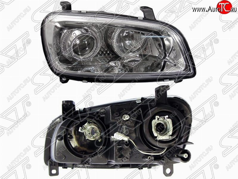 5 849 р. Правая фара передняя SAT (хрусталь, линза ) Toyota RAV4 XA10 3 дв. дорестайлинг (1994-1997)  с доставкой в г. Майкоп