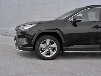 15 349 р. Защита переднего бампера (Ø42 мм, нержавейка) SLITKOFF  Toyota RAV4  XA50 (2018-2025) 5 дв. дорестайлинг  с доставкой в г. Майкоп. Увеличить фотографию 4