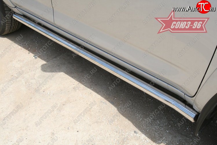 12 464 р. Защита порогов Souz-96 (d60) Toyota RAV4 XA30 5 дв. удлиненный 2-ой рестайлинг (2010-2013)  с доставкой в г. Майкоп