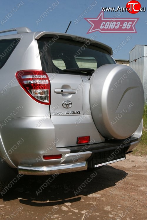 1 169 р. Защита заднего бампера из боковых уголков Souz-96 (d76) Toyota RAV4 XA30 5 дв. удлиненный 2-ой рестайлинг (2010-2013)  с доставкой в г. Майкоп