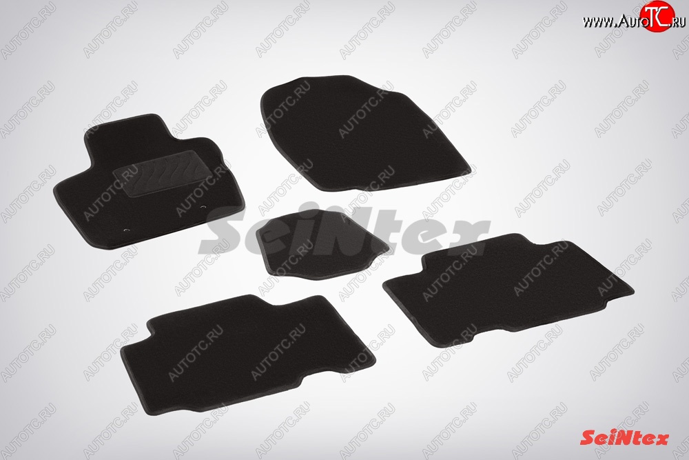2 999 р. Коврики в салон L SeiNtex Premium LUX 4 шт. (ворсовые)  Toyota RAV4  XA30 (2010-2013) 5 дв. удлиненный 2-ой рестайлинг  с доставкой в г. Майкоп