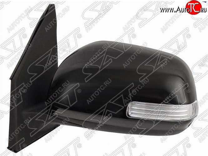 6 249 р. Боковое левое зеркало заднего вида (поворотник/обогрев) SAT  Toyota RAV4 ( XA305,  XA30) (2005-2013) 5 дв. дорестайлинг, 5 дв. 1-ый рестайлинг, 5 дв. 2-ой рестайлинг (Неокрашенное)  с доставкой в г. Майкоп