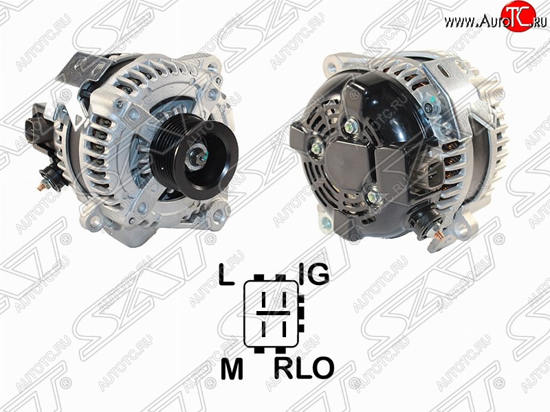 10 499 р. Генератор (100A/ 12V) (2AZ) SAT Toyota RAV4 XA30 5 дв. 1-ый рестайлинг (2008-2010)  с доставкой в г. Майкоп