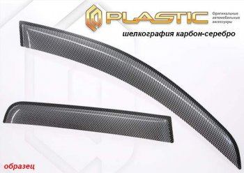 2 199 р. Комплект дефлекторов окон CA-Plastic Toyota RAV4 XA40 5 дв. дорестайлинг (2012-2015) (Classic полупрозрачный, Без хром.молдинга)  с доставкой в г. Майкоп. Увеличить фотографию 6