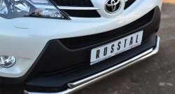 17 799 р. Защита переднего бампера (2 трубыØ63 и 42 мм, нержавейка) SLITKOFF  Toyota RAV4  XA40 (2012-2015) 5 дв. дорестайлинг  с доставкой в г. Майкоп. Увеличить фотографию 3