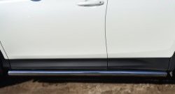 73 999 р. Защита порогов из круглой трубы диаметром 63 мм Russtal Toyota RAV4 XA40 5 дв. дорестайлинг (2012-2015) (Защита порогов с со скосами на торцах (вариант 1))  с доставкой в г. Майкоп. Увеличить фотографию 9