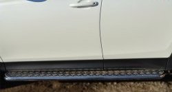 23 799 р. Широкая защита порогов SLITKOFF  Toyota RAV4  XA40 (2012-2015) 5 дв. дорестайлинг  с доставкой в г. Майкоп. Увеличить фотографию 2