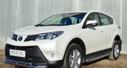 23 799 р. Широкая защита порогов SLITKOFF  Toyota RAV4  XA40 (2012-2015) 5 дв. дорестайлинг  с доставкой в г. Майкоп. Увеличить фотографию 3
