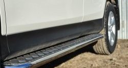 23 799 р. Широкая защита порогов SLITKOFF  Toyota RAV4  XA40 (2012-2015) 5 дв. дорестайлинг  с доставкой в г. Майкоп. Увеличить фотографию 4