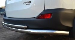 16 999 р. Защита заднего бампера (Ø63 и 42 мм, нержавейка) SLITKOFF  Toyota RAV4  XA40 (2012-2015) 5 дв. дорестайлинг  с доставкой в г. Майкоп. Увеличить фотографию 4