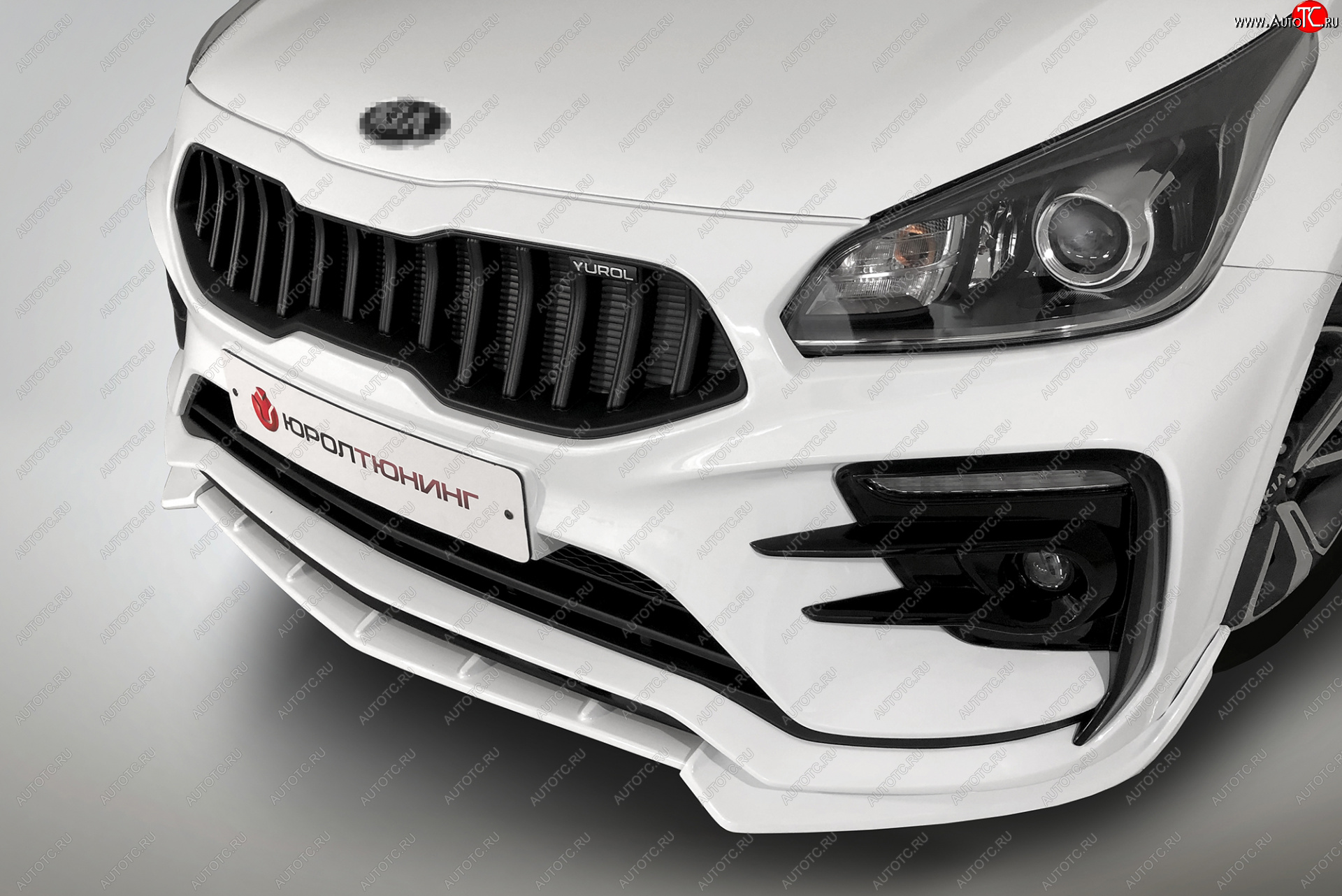 2 899 р. Сплиттер переднего бампера QUASAR KIA Rio 4 FB дорестайлинг седан (2016-2020) (Неокрашенный)  с доставкой в г. Майкоп