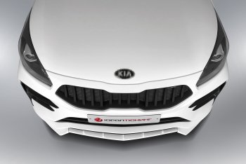 2 899 р. Сплиттер переднего бампера QUASAR KIA Rio 4 FB дорестайлинг седан (2016-2020) (Неокрашенный)  с доставкой в г. Майкоп. Увеличить фотографию 2