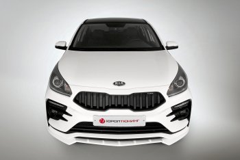 2 899 р. Сплиттер переднего бампера QUASAR KIA Rio 4 FB дорестайлинг седан (2016-2020) (Неокрашенный)  с доставкой в г. Майкоп. Увеличить фотографию 4