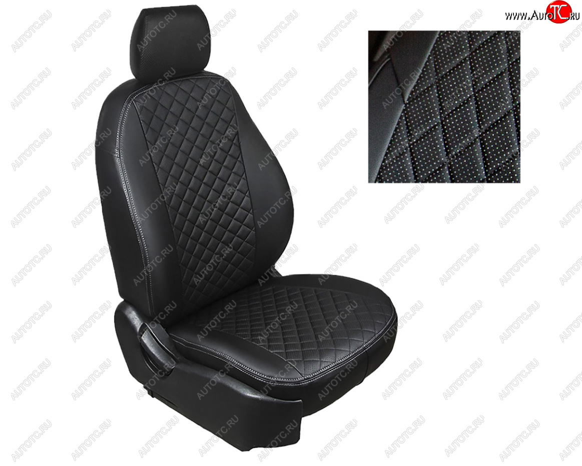 6 449 р. Чехлы Seintex (экокожа/ромб) Toyota RAV4 XA40 5 дв. дорестайлинг (2012-2015)  с доставкой в г. Майкоп