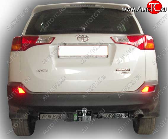 11 699 р. Фаркоп Лидер Плюс (съемный шар тип F, с нержавеющей пластиной) Toyota RAV4 XA40 5 дв. дорестайлинг (2012-2015) (Без электропакета)  с доставкой в г. Майкоп