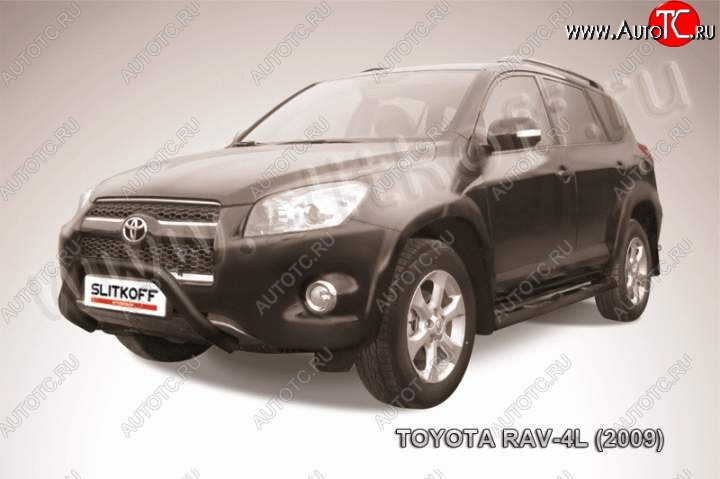 18 599 р. Кенгурятник d76 мини Toyota RAV4 XA30 5 дв. удлиненный 1-ый рестайлинг (2009-2010) (Цвет: серебристый)  с доставкой в г. Майкоп