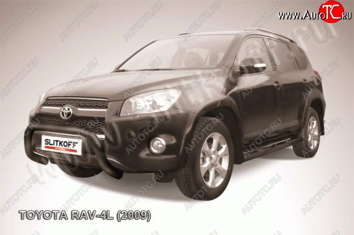 20 999 р. Кенгурятник d76 низкий Toyota RAV4 XA30 5 дв. удлиненный 1-ый рестайлинг (2009-2010) (Цвет: серебристый)  с доставкой в г. Майкоп