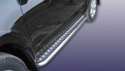 Широкая защита порогов с трубой диаметром 57 мм Slitkoff Toyota RAV4  XA30 (2003-2010) 5 дв. удлиненный дорестайлинг, 5 дв. удлиненный 1-ый рестайлинг