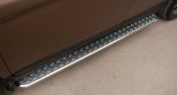 Широкая защита порогов SLITKOFF Toyota RAV4  XA30 (2003-2010) 5 дв. удлиненный дорестайлинг, 5 дв. удлиненный 1-ый рестайлинг