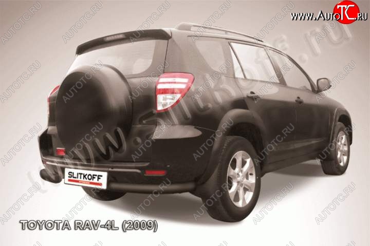 6 699 р. Уголки d76 Toyota RAV4 XA30 5 дв. удлиненный 1-ый рестайлинг (2009-2010) (Цвет: серебристый)  с доставкой в г. Майкоп