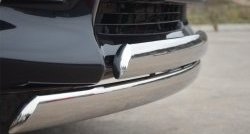 16 849 р. Защита переднего бампера (2 трубыØ75х42 мм, нержавейка) Russtal Toyota RAV4 XA30 5 дв. 2-ой рестайлинг (2010-2013)  с доставкой в г. Майкоп. Увеличить фотографию 3