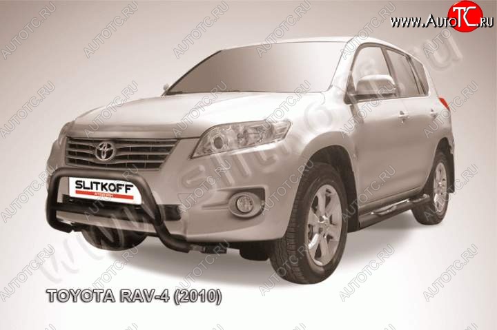 15 399 р. Кенгурятник d57 низкий Toyota RAV4 XA30 5 дв. 2-ой рестайлинг (2010-2013) (Цвет: серебристый)  с доставкой в г. Майкоп