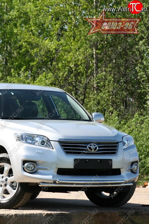 14 804 р. Защита переднего бампера двойная Souz-96 (d42/42) Toyota RAV4 XA30 5 дв. 2-ой рестайлинг (2010-2013)  с доставкой в г. Майкоп
