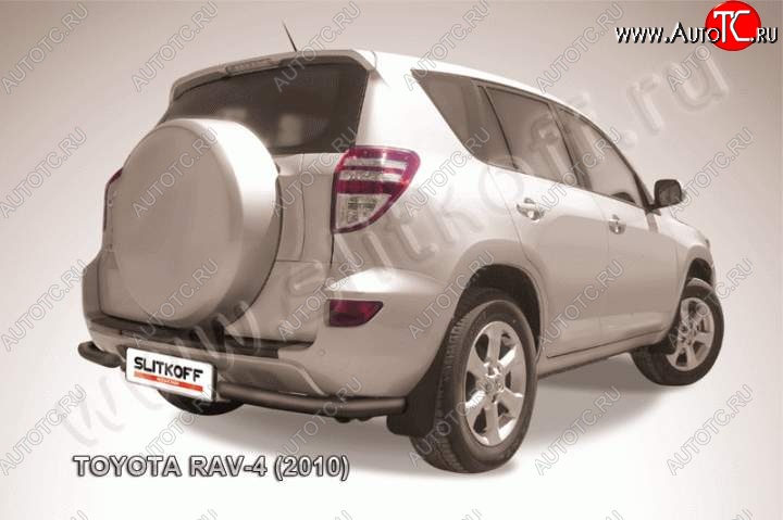 5 749 р. Уголки d57 Toyota RAV4 XA30 5 дв. 2-ой рестайлинг (2010-2013) (Цвет: серебристый)  с доставкой в г. Майкоп