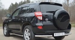 13 949 р. Защита заднего бампера (Ø63 мм, нержавейка) SLITKOFF  Toyota RAV4  XA30 (2010-2013) 5 дв. 2-ой рестайлинг  с доставкой в г. Майкоп. Увеличить фотографию 4