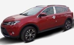13 849 р. Накладки на стойки дверей СТ Toyota RAV4 XA40 5 дв. дорестайлинг (2012-2015) (Неокрашенные)  с доставкой в г. Майкоп. Увеличить фотографию 3