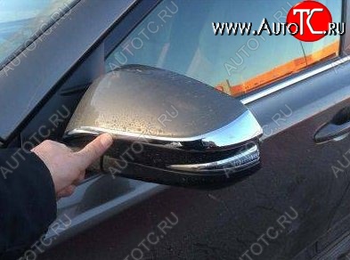 2 999 р. Накладки на зеркала CT v2 Toyota RAV4 XA40 5 дв. дорестайлинг (2012-2015) (Неокрашенные)  с доставкой в г. Майкоп