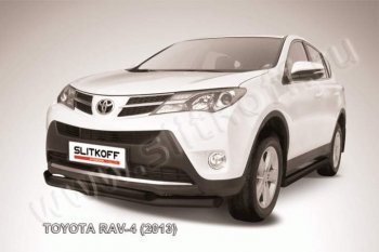 Защита переднего бампер Slitkoff Toyota RAV4  XA40 (2012-2015) 5 дв. дорестайлинг