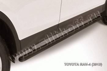 Защита порогов Slitkoff Toyota RAV4  XA40 (2012-2015) 5 дв. дорестайлинг