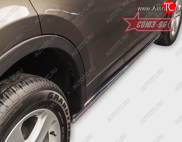 1 169 р. Защита порогов Souz-96 (d60) Toyota RAV4 XA40 5 дв. дорестайлинг (2012-2015)  с доставкой в г. Майкоп