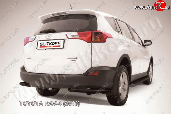 6 099 р. Уголки d57 Toyota RAV4 XA40 5 дв. дорестайлинг (2012-2015) (Цвет: серебристый)  с доставкой в г. Майкоп