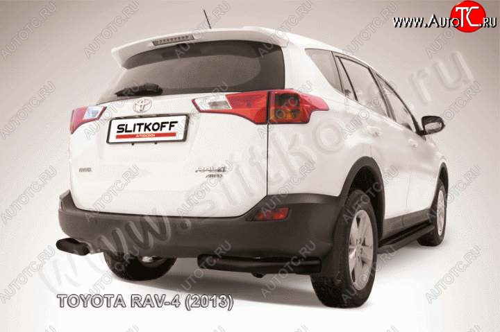 7 199 р. Уголки d76 Toyota RAV4 XA40 5 дв. дорестайлинг (2012-2015) (Цвет: серебристый)  с доставкой в г. Майкоп