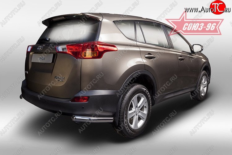 8 639 р. Защита заднего бампера из боковых уголков Souz-96 (d60) Toyota RAV4 XA40 5 дв. дорестайлинг (2012-2015)  с доставкой в г. Майкоп
